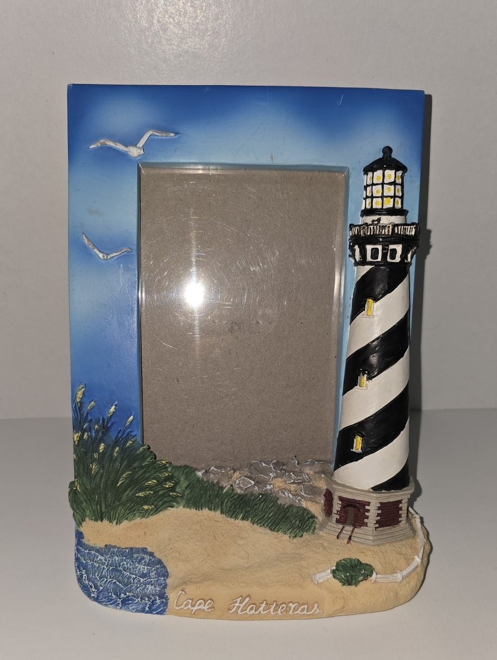 Cape Hatteras Lighthouse Nautical Blue Photo Frame